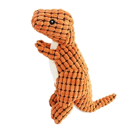 Pets Dog Chew Stuffed Funny Dinosaur Shape Cats Corn Wool Vocal Toy Apply To Training Exercise Simulation Animal Chihuahua Toys - Image 6