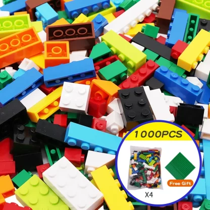 1000 Pieces DIY Creative Building Blocks Bulk Sets City Classic Bricks Assembly Brinquedos Educational Toys for Children - Image 5