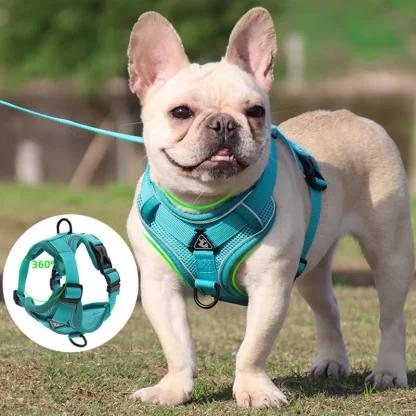 Dog Harness Leash Set Adjustable Pet Harness Vest For Small Large Dog Cat Reflective Mesh Puppy Cat Chest Strap Dog Accessories - Image 2