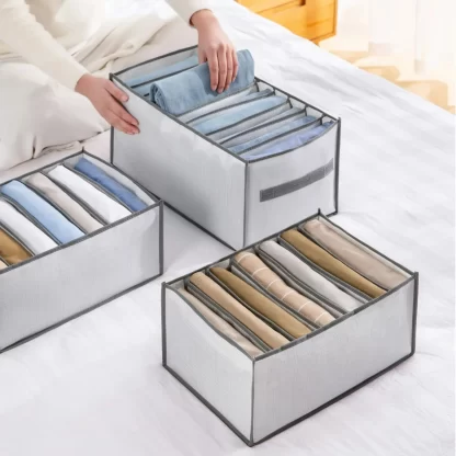 Closets Clothes Organizer Pants Jeans Storage Box Cabinet Drawer Organizer Underwear Socks T-Shirt Wardrobe Storage Organizers - Image 4