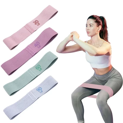 Hip Resistance Bands Thick Fabric Glute Thigh Elastic Bands Anti-Slip Stretch Fitness Strips for Home Gym Yoga Workout Equipment - Image 2