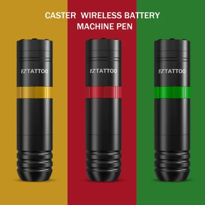 EZ Caster Wireless Cartridge Tattoo Machine pen Rotaty Battery Pen with Portable Power Pack 1500mAh LED Digital Display - Image 2