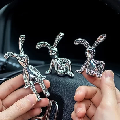 2PC Long-Eared Rabbit Double Statue Cartoon Decoration Accessories Living Room Bedroom Car Decoration Desktop Decorative Ornamet - Image 6