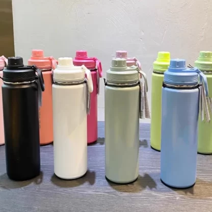 710ml Lulu Insulated Water Cup Sports Bottle Water Bottles Stainless Steel Pure Titanium Vacuum Portable Leakproof Outdoor Cup - Image 5