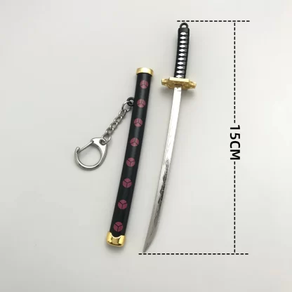 8 Styles Roronoa Zoro Samurai Sword Keychain For Women Men Scabbard Katana Sabre Buckle Keyrings Cosplay Toy Jewelry Gift N842 - Image 6