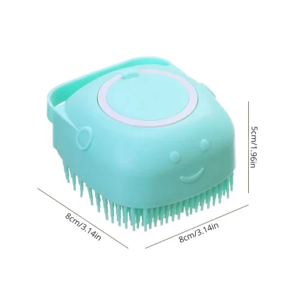 Pet Bathing Brush Soft Silicone Massager Shower Gel Bathing Brush Clean Tools Comb Dog Cat Cleaning Grooming Supplies - Image 2