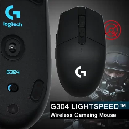 Original Logitech G304 Ligthspeed Wireless Gaming Mouse, Hero 12K Sensor, 12000DPI, 6 Programmable Buttons, Compatible PC MacOS - Image 2