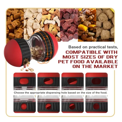 Interactive Dog Toys Puzzle Toy Ball Adjustable Food Treat Dispensing Enrichment Toys for Dogs Intelligence Rolling Ball - Image 3