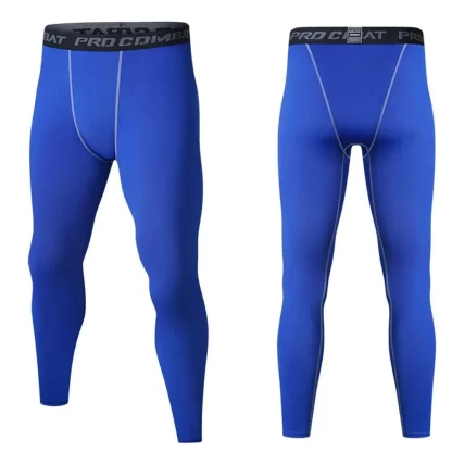 Men's Running Leggings Sportswear Quick Dry Gym Fitness Tights Workout Training Jogging Sports Trousers Compression Sport Pants - Image 2