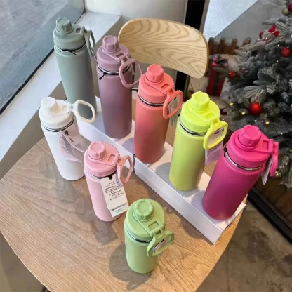 710ml Lulu Insulated Water Cup Sports Bottle Water Bottles Stainless Steel Pure Titanium Vacuum Portable Leakproof Outdoor Cup - Image 3