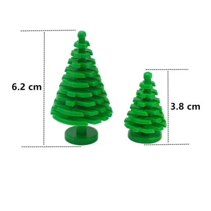 Hot sale City Parts Bush Tree Leaf Flower Green Grass Building Bricks Plants Blocks Figures Accessories Assemble Blocks Parts - Image 3