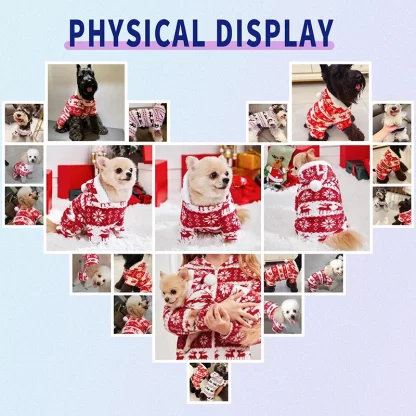 Winter Dog Christmas Jumpsuit Clothes Warm Plush Pet Pajamas for Small Medium Dogs Cats Overalls Puppy York Chihuahua Onesies - Image 6