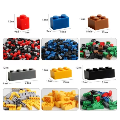 1000 Pieces DIY Creative Building Blocks Bulk Sets City Classic Bricks Assembly Brinquedos Educational Toys for Children - Image 2