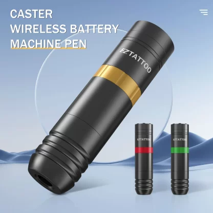 EZ Caster Wireless Cartridge Tattoo Machine pen Rotaty Battery Pen with Portable Power Pack 1500mAh LED Digital Display