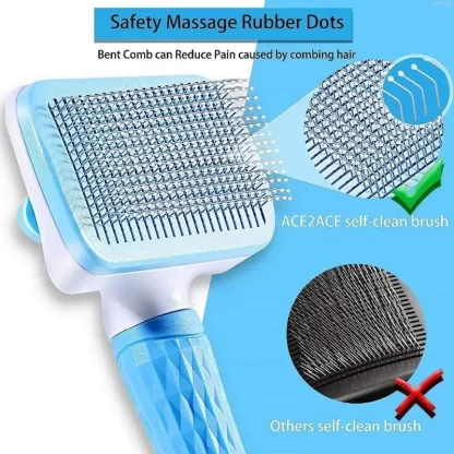 Dog Hair Remover Brush Cat Dog Hair Grooming And Care Comb For Long Hair Dog Pet Removes Hairs Cleaning Bath Brush Dog Supplies - Image 3