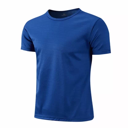 Multicolor Quick Dry Short Sleeve Sport T Shirt Gym Jerseys Fitness Shirt Trainer Running T-Shirt Men's Breathable Sportswear - Image 4