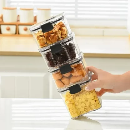 Kitchen Multigrain Snack Sealed Storage Box Dried Fruit Dried Goods Jar Drawer Storage Container Moisture Proof Box Plastic - Image 3