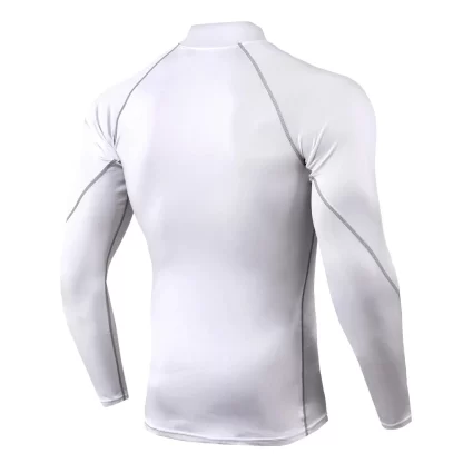 Men Bodybuilding Sport T-shirt Quick Dry Running Shirt Long Sleeve Compression Top Gym T Shirt Men Fitness Tight Rashgard - Image 2