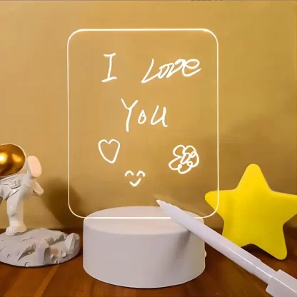 Note Board Creative Led Night Light USB Message Board Holiday Light With Pen Gift For Children Girlfriend Decoration Night Lamp - Image 6