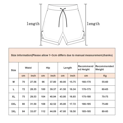 Camo Running Shorts Men Gym Sports Shorts 2 In 1 Quick Dry Workout Training Gym Fitness Jogging Short Pants Summer Men Shorts - Image 6