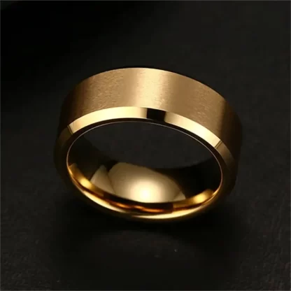 Charm Jewelry Ring for Men Women Stainless Steel Black Rings Wedding Engagement Band Quality Matte Male Jewelry - Image 5