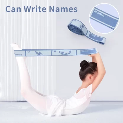 New Elastic Band Can Write the Name Number Segment 8/10/12 Grids Yoga Straps Dance Resistance Belt Exercise Pilates Accessories