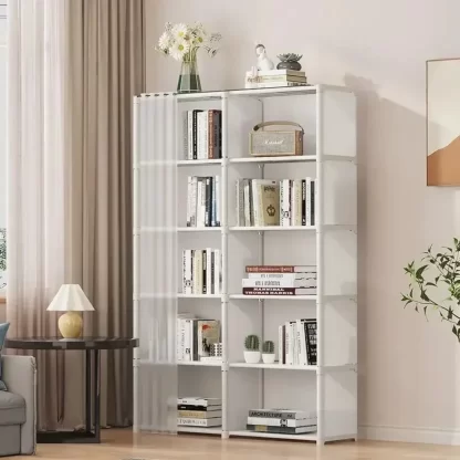 6/5 Layers Dustproof Wardrobe Bedroom Open Simple Assembly Storage Cabinet High Capacity Partition Bookshelf Closet Organizer - Image 5