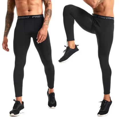 Men's Running Leggings Sportswear Quick Dry Gym Fitness Tights Workout Training Jogging Sports Trousers Compression Sport Pants - Image 5