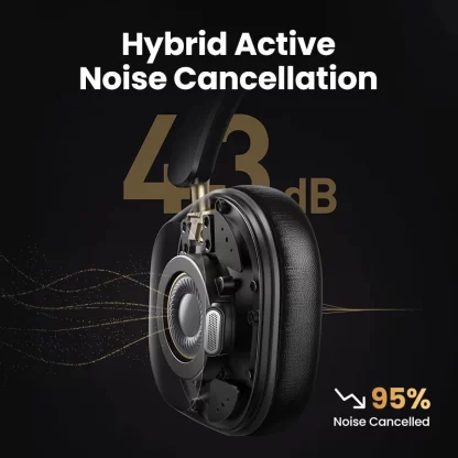 Choice Wireless Bluetooth Headphones 43dB Hybrid Active Noise Cancellation Hi-Res LDAC 75H Spatial Audio Headset Earphones - Image 2