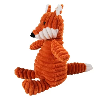 Plush Dog Toy Animals Shape Bite Resistant Squeaky Toys Corduroy Dog Toys for Small Large Dogs Puppy Pets Training Accessories - Image 3