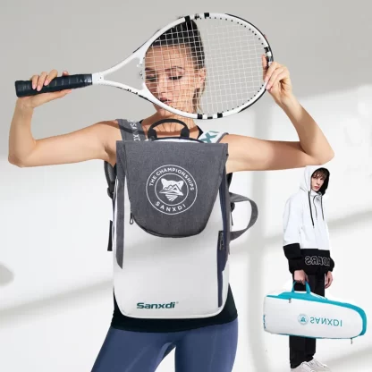 Foldable Tennis Paddle Backpack Squash Badminton Racket Bag Padel Racquetball Carrying Handbag Man Large Capacity Sports Bags - Image 2