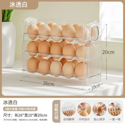 Egg Storage Box Refrigerator Organizer Food Containers Egg Fresh-keeping Case Holder Tray Dispenser Kitchen Storage Boxes - Image 5