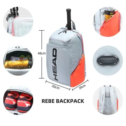 HEAD Original Radical Tennis Backpack 2-Pack Rackets Men's Bag Tenis Bag Women Padel Sports Backpack - Image 5