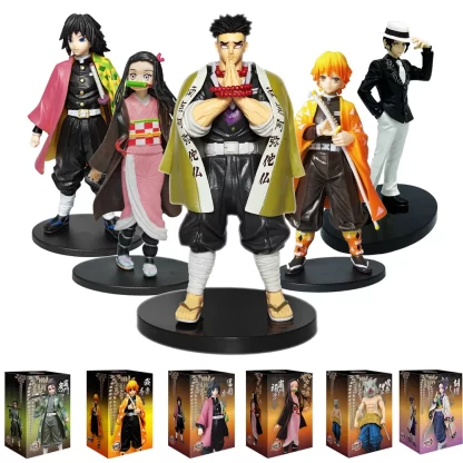 Anime Kamado Tanjirou Nezuko Demon Slayer Figure Action Figures PVC Model Toys Zenitsu Figurine Inosuke Kimetsu No Yaiba Figura - Image 3