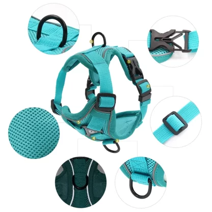 Dog Harness Leash Set Adjustable Pet Harness Vest For Small Large Dog Cat Reflective Mesh Puppy Cat Chest Strap Dog Accessories - Image 3