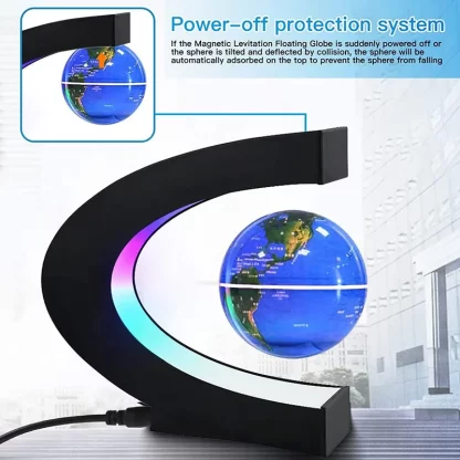 Magnetic Floating Levitation Globe LED World Map Electronic Antigravity Lamp Novelty Ball Light Home Decor Lamps Birthday Gifts - Image 4