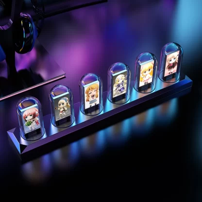 RGB Nixie Tube Clock LED Glows IPS Color Screen DIY Analog Digital Tube Night lights Gaming Desktop Home Decoration Gift Idea - Image 6