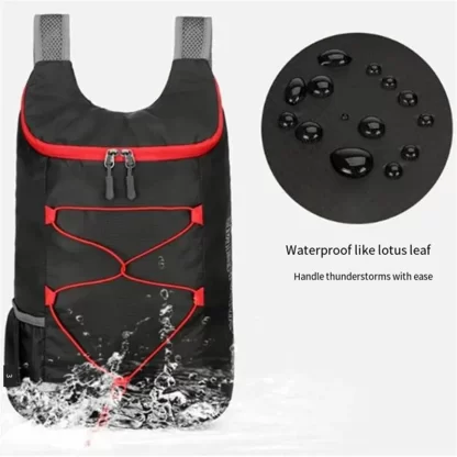 Multifunctional Outdoor Folding Backpack High Density Lightweight Waterproof Nylon Fabric Sports Bag for Camping Hiking Travel - Image 4