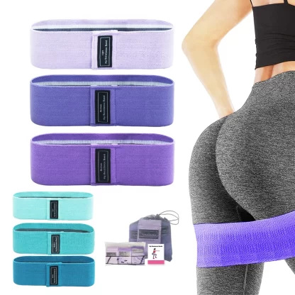 Squat glute workout Non-slip trainer thick band Fabric Resistance Elastic Booty Bands Stretch Fitness Strips Loops Yoga Equipmet - Image 6