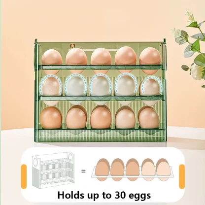 Egg Storage Box Refrigerator Organizer Food Containers Egg Fresh-keeping Case Holder Tray Dispenser Kitchen Storage Boxes - Image 4