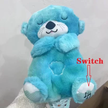 Baby Plush Doll Breathing Bear Newborn Soothing Sleep Playmate Otter Toy Kids Music Sleeping Companion Sound Light Doll Toy Gift - Image 5