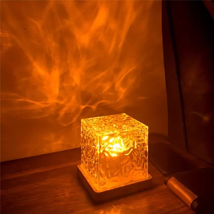 Dynamic Water Ripple Night Light 16 Color Projector Lamp Bedroom Ambient Light USB Remote Cool Wall LED Light Gaming Room Decor - Image 2