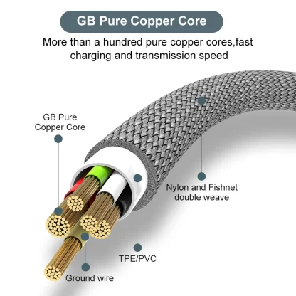 6A USB TYPE C/Micro USB Fast Charge Cable 3m 5 Meters USB C Android Extend Charging Cable for Huawei Samsung Xiaomi OPPO OnePlus - Image 3