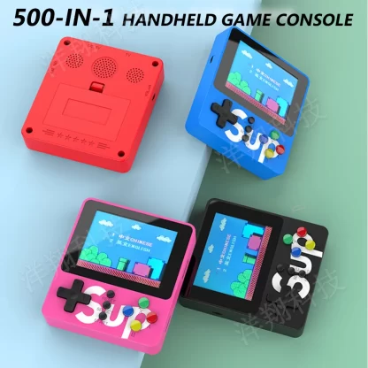 1/2 Players K5 Game Console Handheld Game Players Machine Console 500 Classic Games 2.4 Inch HD LCD Screen Portable Video Game