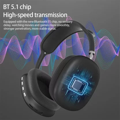 P9 Wireless Bluetooth Headset Outdoor Sports Gaming Wireless Headphones with Mic Noise Cancelling Earbuds Bluetooth Earphones - Image 4