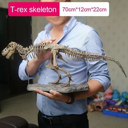 Large DIY Dinosaur Skeleton Toys Ornament Simulation T-Rex Model Jurassi Assembled Skeleton Park Fossilized Dragon for Kids Boys