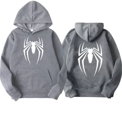 2024 New Men's Hoodie Street Fashion Spider Print Sweatshirt Fleece Ladies Casual Funny Loose Hoodie spiderman Men's clothing - Image 6