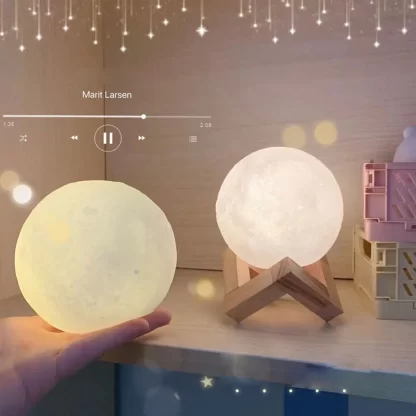 Fashion Creative Moon Light Study Desktop Decoration Pieces Bedside Bedroom Soft Light Sleep Light 8.5cm - Image 5