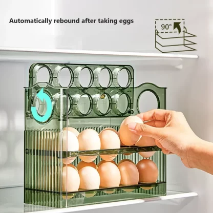 Egg Storage Box Refrigerator Organizer Food Containers Egg Fresh-keeping Case Holder Tray Dispenser Kitchen Storage Boxes - Image 3