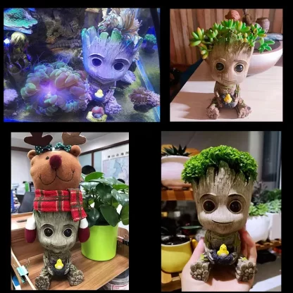 Home Decoration Crafts Miniature Model Office Desktop Display Cartoon Groot Figurines Handicrafts Decor Tree Man Ornament 5CM - Image 6